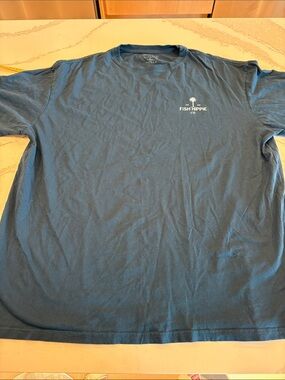 Fish Hippie Short Sleeve Crew in Navy Blue